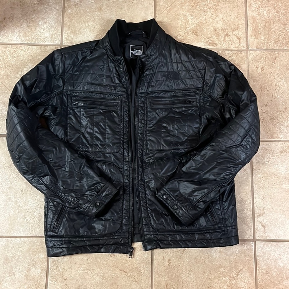 Mens North Face black winter jacket